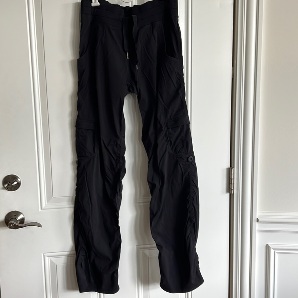 Vintage Lululemon yoga camp pant black sz 6